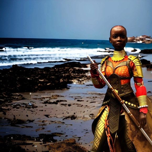 Marvel Black Panther Wakanda Forever Okoye 13” Fashion Doll Action Figure Sealed - Picture 2 of 6